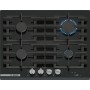 Bosch PRP6A6H40 piano cottura Nero Da incasso 60 cm Gas 4 Fornello(i)