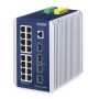 PLANET IP30 Industrial L3 16-Port Gestito Gigabit Ethernet (10/100/1000) Alluminio, Blu (IGS-6325-16T4X)