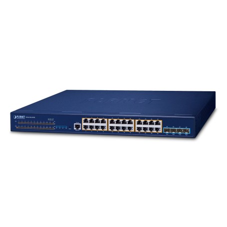 PLANET Layer 3 24-Port 10/100/1000T Gestito L3 Gigabit Ethernet (10/100/1000) 1U Blu (SGS-6310-24P4X)