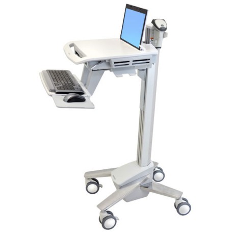 Ergotron StyleView EMR Laptop Cart, SV40 Alluminio, Grigio, Bianco Computer portatile Carrello multimediale (SV40-6100-0)