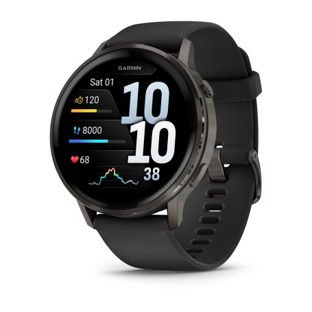 Garmin Venu 4 3,56 cm (1.4") AMOLED 45 mm Digitale 454 x 454 Pixel Touch screen Nero Wi-Fi GPS (satellitare) (010-03014-00)