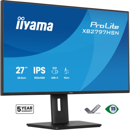 iiyama ProLite XB2797HSN-B1 Monitor PC 68,6 cm (27") 1920 x 1080 Pixel Full HD LCD Nero