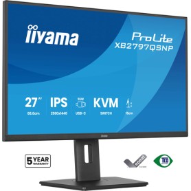 iiyama ProLite XB2797QSNP-B1 Monitor PC 68,6 cm (27") 2560 x 1440 Pixel Quad HD LED Nero