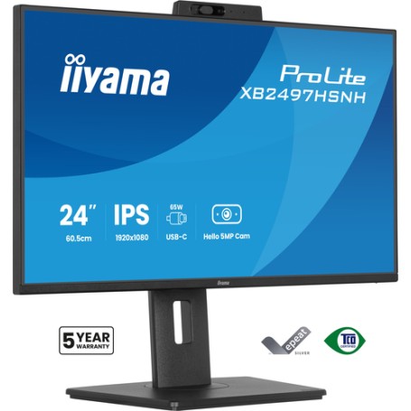 iiyama ProLite XB2497HSNH-B1 24IN IPS LCD 4MS 1920X1080 350CD/M2 HDMI/DP/USB 2 Monitor PC 60,5 cm (23.8") 1920 x 1080 Pixel Full