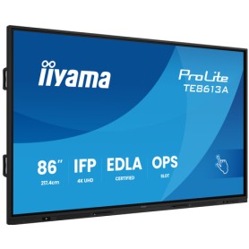 iiyama TE8613A-B2AG visualizzatore di messaggi Pannello piatto interattivo 2,17 m (85.6") Wi-Fi 500 cd/m² 4K Ultra HD Nero Touc
