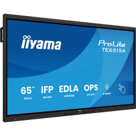 iiyama TE6515A-B2AG visualizzatore di messaggi Pannello piatto interattivo 163,8 cm (64.5") Wi-Fi 550 cd/m² 4K Ultra HD Nero To