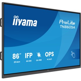 iiyama TN8605A-B1AG visualizzatore di messaggi Pannello piatto interattivo 2,17 m (85.6") 500 cd/m² 4K Ultra HD Nero Touch scre
