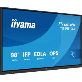 iiyama TE9813A-B2AG visualizzatore di messaggi Pannello piatto interattivo 2,48 m (97.5") Wi-Fi 500 cd/m² 4K Ultra HD Nero Touc