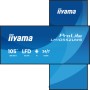 iiyama LH10552UWS-B1AG visualizzatore di messaggi Design chiosco 2,66 m (104.6") Wi-Fi 500 cd/m² UltraWide 5K HD Processore int