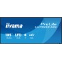 iiyama LH10552UWS-B1AG visualizzatore di messaggi Design chiosco 2,66 m (104.6") Wi-Fi 500 cd/m² UltraWide 5K HD Processore int
