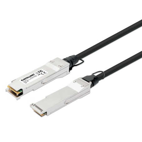 Intellinet 508513 cavo InfiniBand e in fibra ottica 2 m QSFP+ Nero, Argento