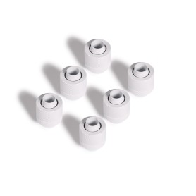 Eiszapfen 13/10mm Anschraubtlle G1/4 - White Sixpack (wei, fr weiche Schluche (PVC, Silikon, Neoprene)) (17624)