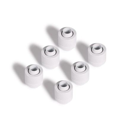 Eiszapfen 13/10mm Anschraubtlle G1/4 - White Sixpack (wei, fr weiche Schluche (PVC, Silikon, Neoprene)) (17624)
