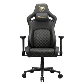 COUGAR CGR-DFL-GLB Sedia da gaming per PC Sedia imbottita tappezzata Nero, Oro (3MDFLGLB.0001)