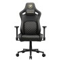 COUGAR CGR-DFL-GLB Sedia da gaming per PC Sedia imbottita tappezzata Nero, Oro (3MDFLGLB.0001)