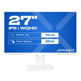 JAPANNEXT JN-IPS270WQHD75F-C65W-HSP-W Monitor PC 68,6 cm (27") 2560 x 1440 Pixel Quad HD LED Bianco