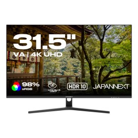 JAPANNEXT JN-V315UHDR Monitor PC 80 cm (31.5") 3840 x 2160 Pixel 4K Ultra HD LCD Nero