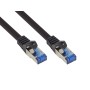 Alcasa 8060-SF005S cavo di rete Nero 0,5 m Cat6a S/FTP (S-STP) (8060-SF005S)
