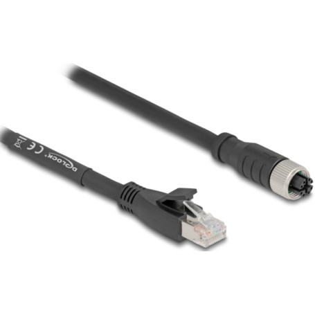 DeLOCK 80589 cavo di rete Nero 1 m Cat5e S/FTP (S-STP)