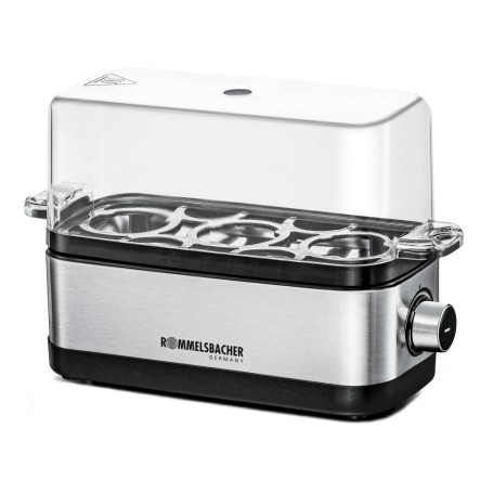 Rommelsbacher ER 300 Pentolino per uova 3 uovo/uova 300 W Acciaio inossidabile, Trasparente (ER 300) (ER300)