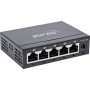 InLine switch di rete Gigabit a 5 porte, 1Gb/s, desktop, metallo, senza ventola (32305O)