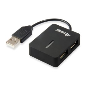 Equip 128952 hub di interfaccia USB 2.0 480 Mbit/s Nero