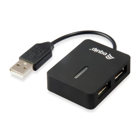 Equip 128952 hub di interfaccia USB 2.0 480 Mbit/s Nero