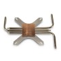 Inter-Tech IP-3 Processore Dissipatore di calore/Radiatore Rame, Argento 1 pz (88885576)