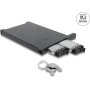 Delock Wechselrahmen für 2 x M.2 NMVe SSD mit SFF-8654 Anschluss für 12,7 mm Slim ODD Schacht (47138)