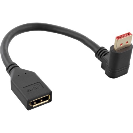 InLine Cavo adattatore DisplayPort 1.4 ST/BU, 8K4K, angolato verso il basso (17159U)