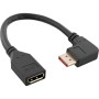 InLine Cavo adattatore DisplayPort 1.4 ST/BU, 8K4K, ad angolo retto (17159R)