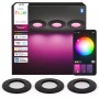 Philips Hue White and Color ambiance Luce da incasso sottile da 90 mm in confezione da 3 (8721103109293)