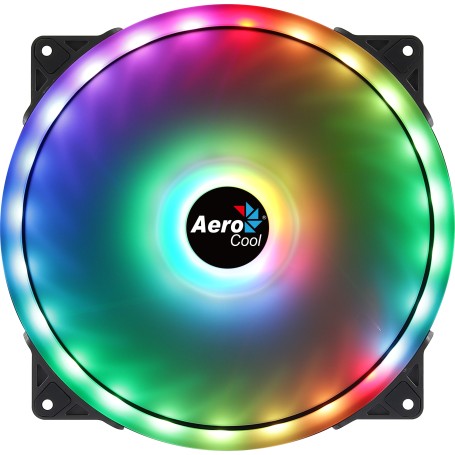 Aerocool Duo 20 Case per computer Ventilatore 20 cm Nero (ACF6-DU10217.11)