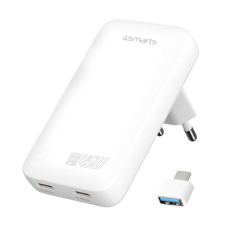 4smarts 542045 Caricabatterie per dispositivi mobili Universale Bianco AC Interno