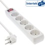 InLine Multipresa 5x Shucko, con interruttore, bianco, cavo 1,5m, (16451G)