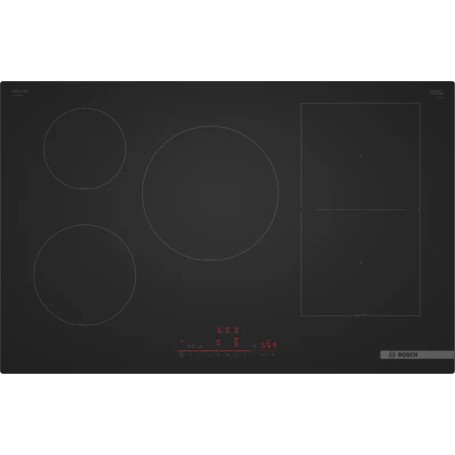 Bosch Serie 6 PVW81CHB1E piano cottura Nero Da incasso 80 cm Piano cottura a induzione 5 Fornello(i)