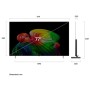 LG OLED AI 77'' Serie B6 OLED77B65LA, 4K, Nero perfetto, Dolby Vision, Processore α8 Gen3, 120Hz, G-Sync, SMART TV 2026 (OLED77B65LA.API)