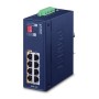 PLANET IP30 Industrial 4-port Gigabit Ethernet (10/100/1000) Supporto Power over Ethernet (PoE) Blu (IPOE-470)