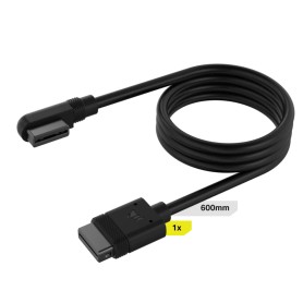iCUE LINK Slim-Kabel, 600mm, 90 abgewinkelt (schwarz, 1 Stck) (CL-9011122-WW)