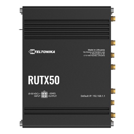 Teltonika RUTX50 Industrial router with MFF2 SGP.22 eSIM and SIM switch EU (RUTX50320000)