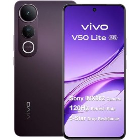 Vivo V50 Lite 5G 8GB 256GB, 120Hz 6.77" AMOLED, 50 MP ,5200 mAh Akku, Dual-SIM, IP69, Android 15, Schwarz (5669310)