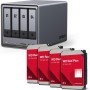 Ugreen NASync DXP4800 Plus + Western Digital Festplatte 16 TB (4 x 4 TB) (35261& 4x WD40EFPX)