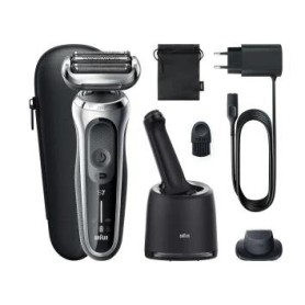 Braun Series 7 71-S7200cc Rasoio Trimmer Nero, Argento (433682)
