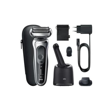 Braun Series 7 71-S7200cc Rasoio Trimmer Nero, Argento (433682)