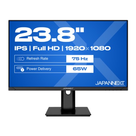 JAPANNEXT JN-IPS238FHDR-C65W-HSP Monitor PC 60,5 cm (23.8") 1920 x 1080 Pixel Full HD LED Nero