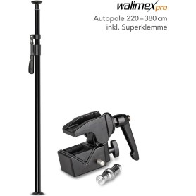 Walimex pro Autopole 220-380 cm inkl. Superklemme (1023194)