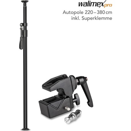 Walimex pro Autopole 220-380 cm inkl. Superklemme (1023194)