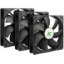 Inter-Tech 88887289 ventola per PC Case per computer Ventilatore 12 cm Nero 3 pz (88887289)
