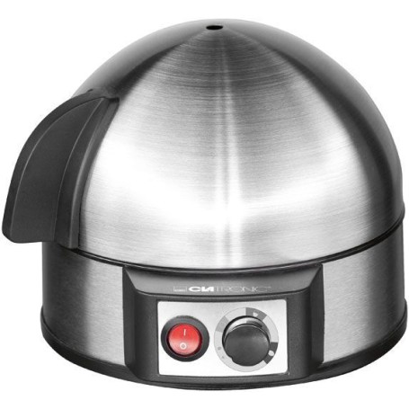 Clatronic EK 3321 Pentolino per uova 7 uovo/uova 400 W Nero, Acciaio inossidabile (263118)