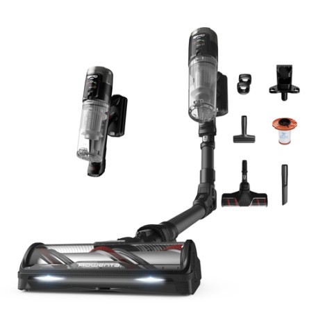 Rowenta X-Force Flex RH9L55E0 scopa elettrica Aspirapolvere a bastone 2 in 1 Batteria Secco Senza sacchetto 0,65 L Nero